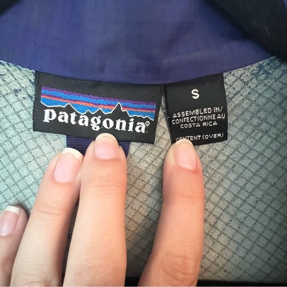 Vintage Patagonia Windbreaker Blue and Purple Jacket Size Small - Picture 6 of 10